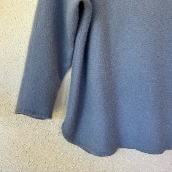 100% Cashmere Boatneck Sweater (Dusty Blue) - Gentle Herd xl - Picture 11 of 15